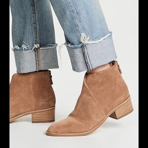 SoludosTan Suede Ankle Boots Siz 7.Like New